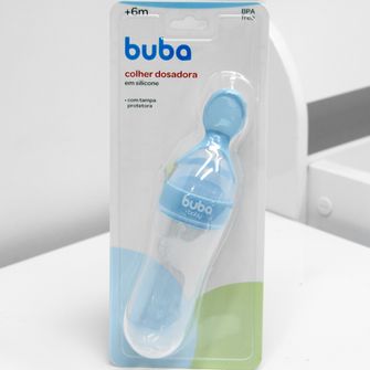 Colher Dosadora em Silicone Azul