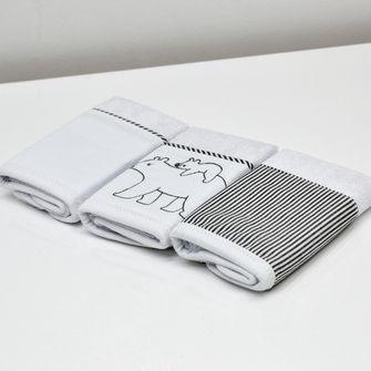Kit Toalha de Boca Urso Polar com 3 Unidades
