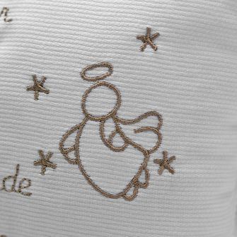 Mini Almofada Santo Anjo com Pompom