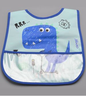 Babador Impermeável com Bolso Coletor Dino - C5071