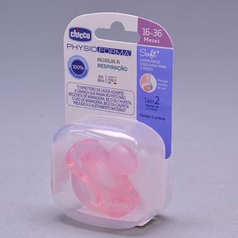 Chupeta Soft Silicone 16 à 36 Meses Rosa