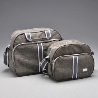 Kit Bolsa Com Trocador Iza - 3027C Chumbo Chumbo