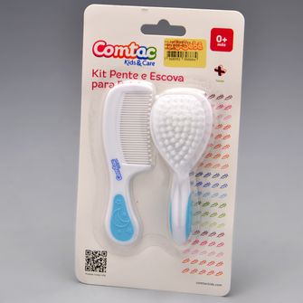 Kit Pente e Escova Azul