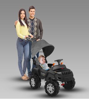 Super Jipe Reclinável com Capota Passeio e Pedal Bandeirante 587 - Preto