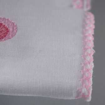 Kit Babete Bordada com 3 Peças - 1524