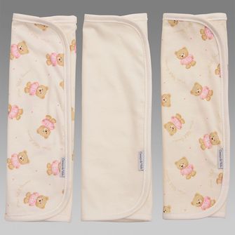 Kit Toalha de Boca Petit Rosa com 3 unidades