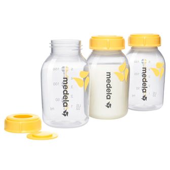 Frasco para Armazenar Leite com 3 Unidades