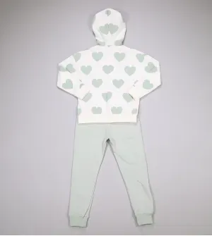 Conjunto Moletom com Capuz Corações