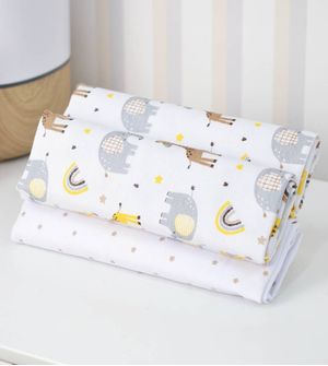 Cueiro Estampado Flanelado com 3 Peças