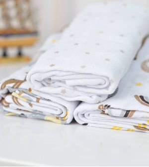 Kit Fralda Estampada com 3 unidades