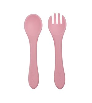 Kit Talheres de Silicone Borboleta Pipa - Kouii