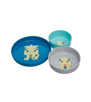 Kit Pratos com Ventosa 3 Peças Dino Ino - Kouii