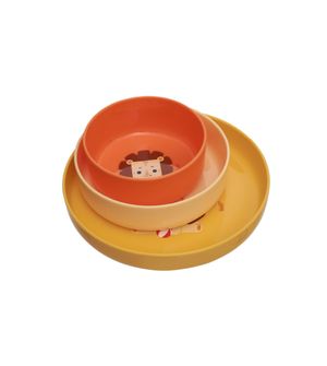 Kit Pratos com Ventosa 3 Peças Leão Leo - Kouii