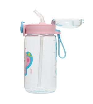 Garrafa com Canudo 460ml Borboleta Pipa - Kouii