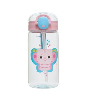 Garrafa com Canudo 460ml Borboleta Pipa - Kouii