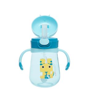 Copo com Alça e Canudo 300ml Dino Ino - Kouii