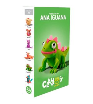 Massinha Air Clay - Creative Pet Ana Iguana