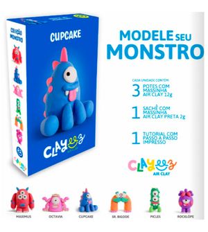 Massinha Air Clay - Creative Monstro Cupcake