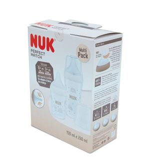 Kit Mamadeira Perfect Match 150ml e 260ml com 2 unidades Nuk