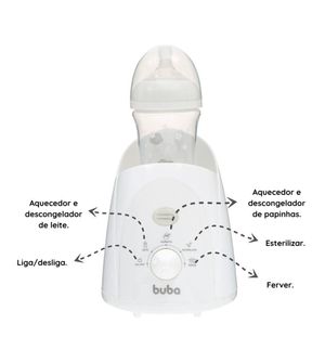 Aquecedor de Mamadeira 3 em 1 Buba