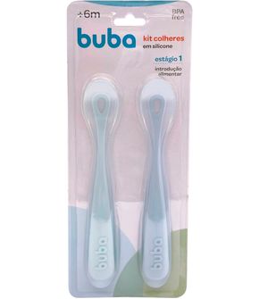 Kit 2 Colheres em Silicone para Introdução Alimentar