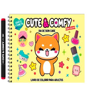 Livro Cute & Comfy para Adultos - Dia de Skin Care