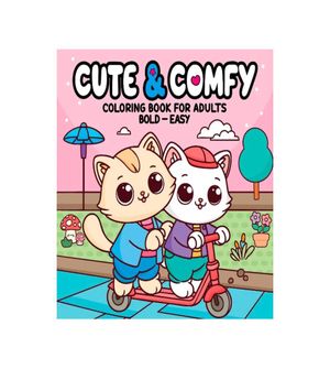 Livro de Colorir Cute & Comfy para Adultos - Passeio