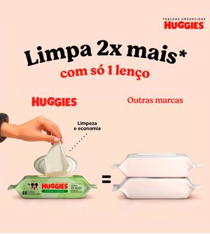 Lenços Umedecidos Higiene Superior Leve 4 Pague 3 Huggies