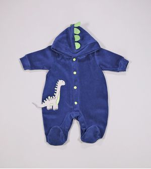 Macacão Plush com Capuz Dinossauro