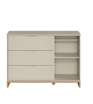 Cômoda Cubo com 3 Gavetas e 1 Porta Divicar