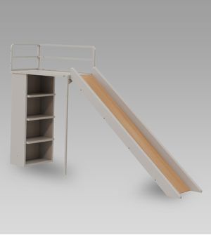 Escorregador Beliche Açaí Cia do Móvel - Cinza/Jequitibá