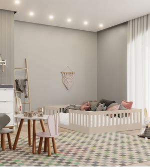 Cama Cercadinho Solteiro Color Puppi Móbile