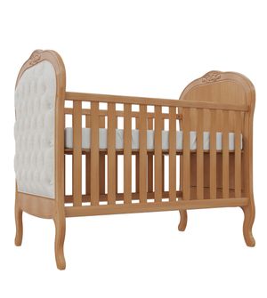 Berço Americano Ópera com Capitonê Sarja Rústico