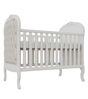 Berço Americano Ópera com Capitonê Sarja Rústico