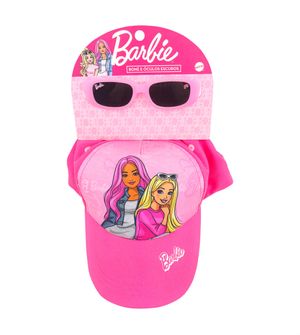 Boné Infantil e Óculos de Sol Barbie