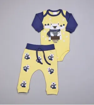 Conjunto Body Urso Polar