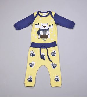 Conjunto Body Urso Polar