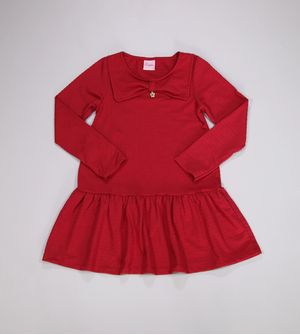 Vestido Manga Longa Laço