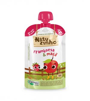Papinha Orgânica Natuzinho Framboesa & Maçã 99g