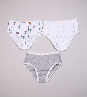 Kit Calcinha Lobinha com 3 unidades - 18100089