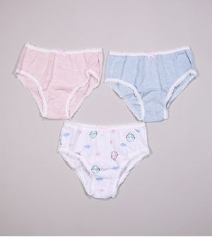Kit Calcinha Lobinha com 3 unidades - 18100089
