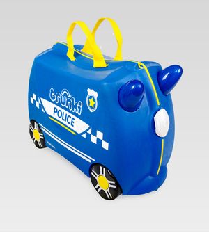 Mala Infantil Com Rodinha Carro de Polícia Percy - Trunki