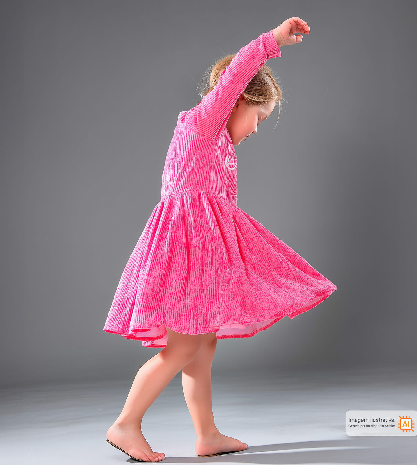 Vestido Manga Longa Princess - Alô Bebê - Loja Oficial