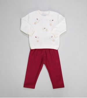 Conjunto Moletom Coelhinhos