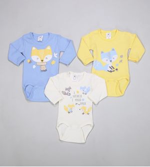 Kit Body Raposinha com 3 unidades - GR0024