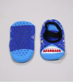 Meia Sapatilha Kids Antiderrapante Tubarão