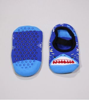 Meia Sapatilha Kids Antiderrapante Tubarão