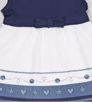 Vestido Marinho Manga Curta - 46596