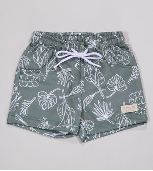 Conjunto Body Shorts Folhagens - 1243016