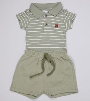 Conjunto Body/Shorts Listras - 50570